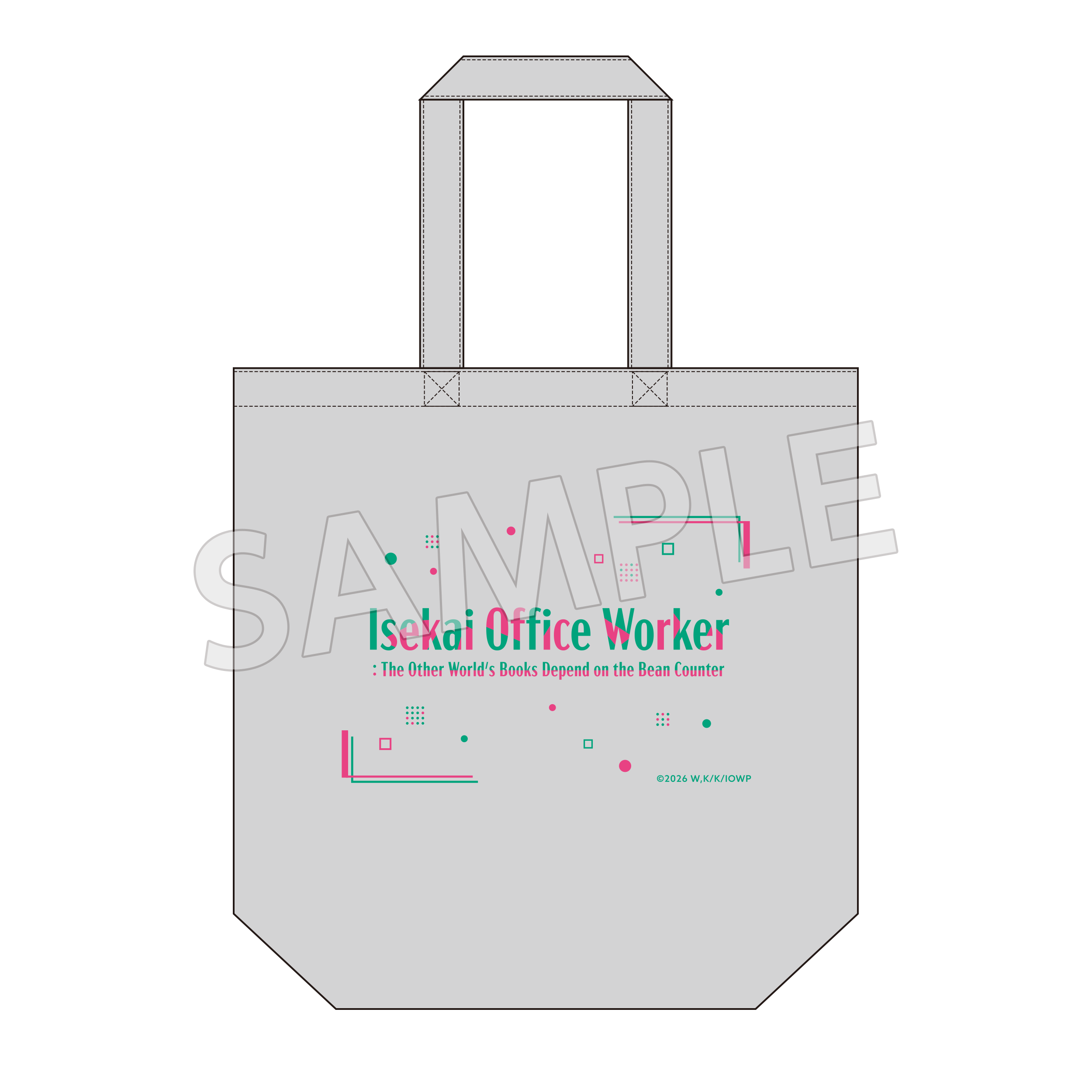 (Goods - Bag) Isekai Office Worker: The Other World's Books Depend on the Bean Counter Tote Bag - Iseshachi Noryo Festival Ver.