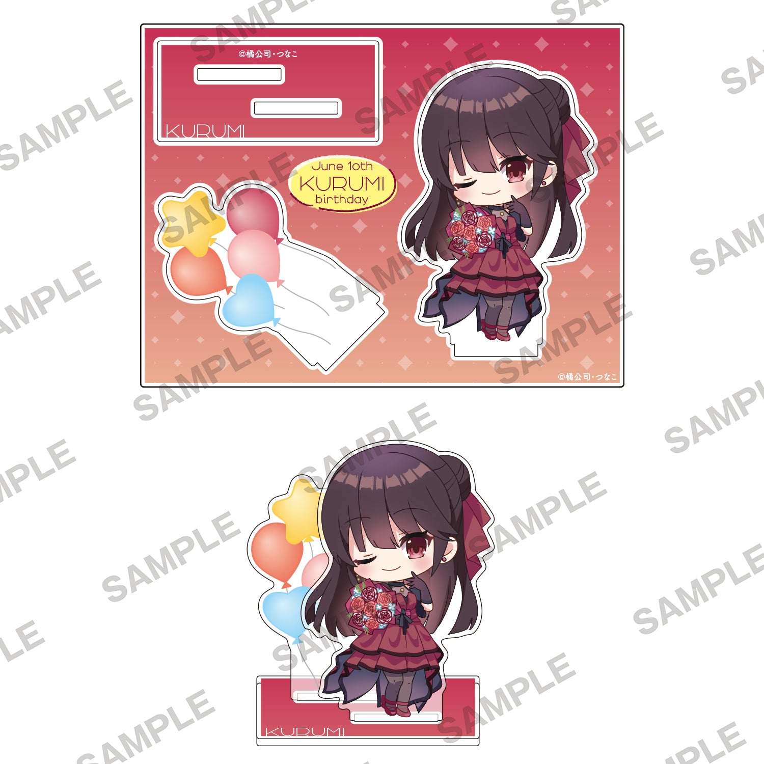 (Goods - Acrylic Stand) Date A Live Kurumi Birthday 2025 Mini-Character Acrylic Figure