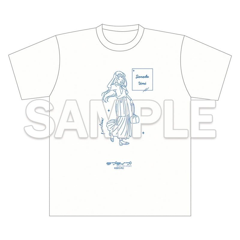(Goods - Shirt) Love Live! Wear the Seasons on Your Walks. Oversized T-Shirt - Umi Sonoda