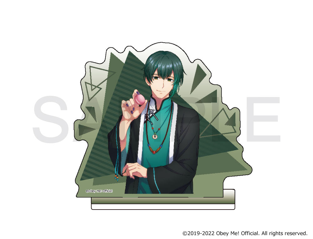 (Goods - Stand Pop) Obey Me! x mixx garden Dokidoki Cafe Meguri in Human World Waist-Up Acrylic Stand (Barbatos)