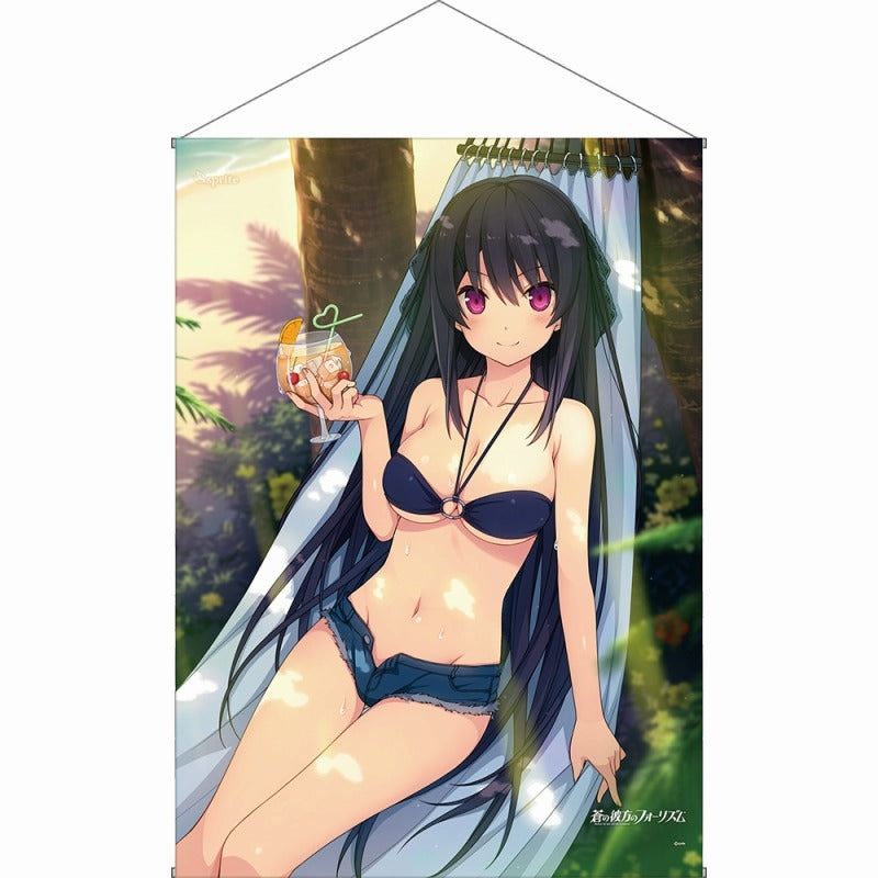 (Goods - Tapestry) Aokana: Four Rhythm Across the Blue Misaki Tobisawa: Swimsuit Ver. Tapestry 2 Animate International