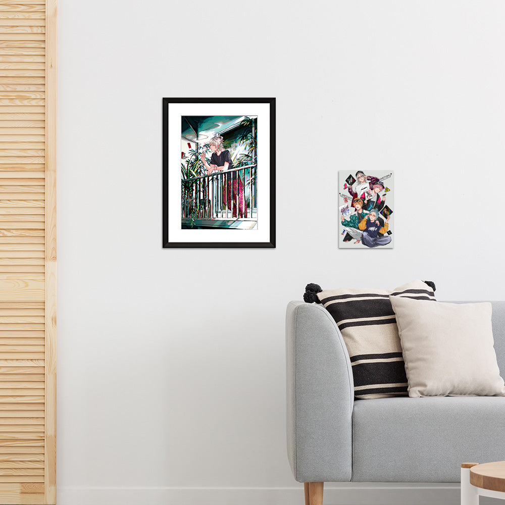 (Goods - High Resolution Print) Boys Gallery Uriurita Chara-fine Board Kidoairaku Kyoudai Animate International