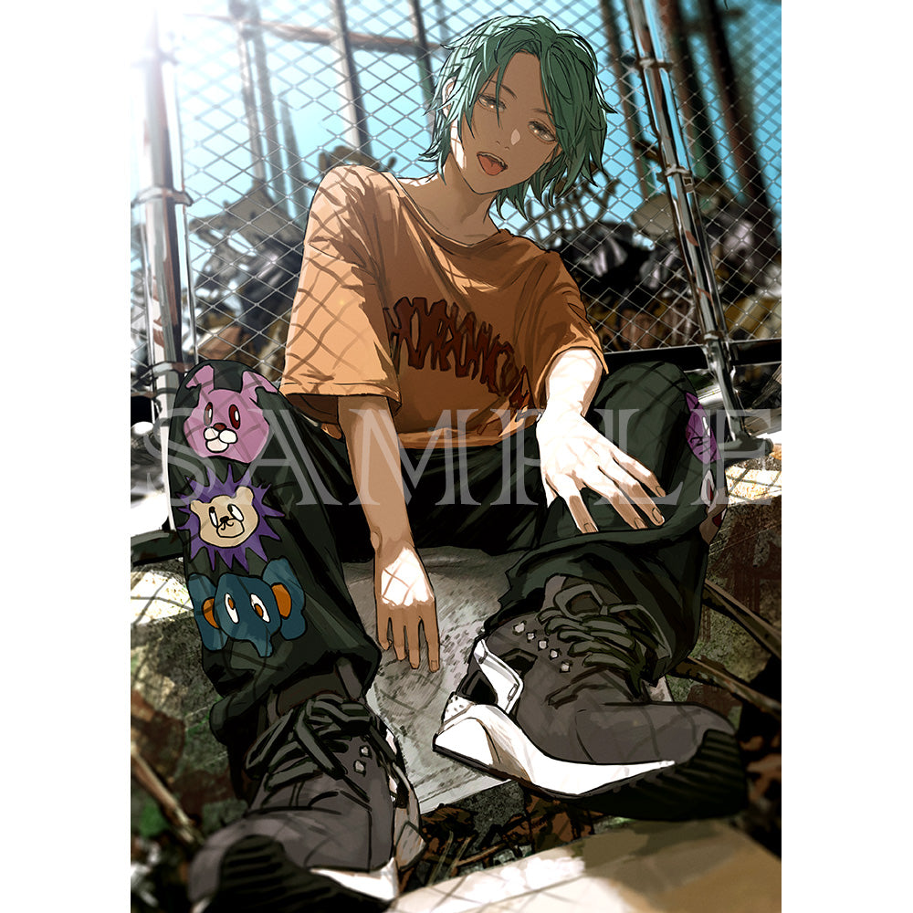 (Goods - High Resolution Print) Boys Gallery Uriurita Chara-fine Gomi Suteba A4 Size (Signed by the Artist) Animate International