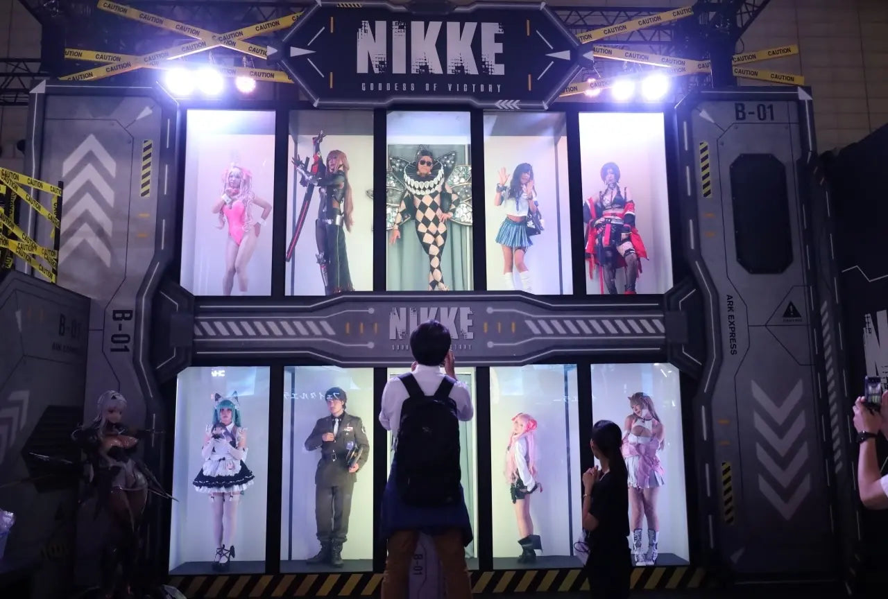 "GODDESS OF VICTORY: NIKKE” Cosplayers Appear in Real-Life 10-Pull Gacha Corner at Tokyo Game Show 2024