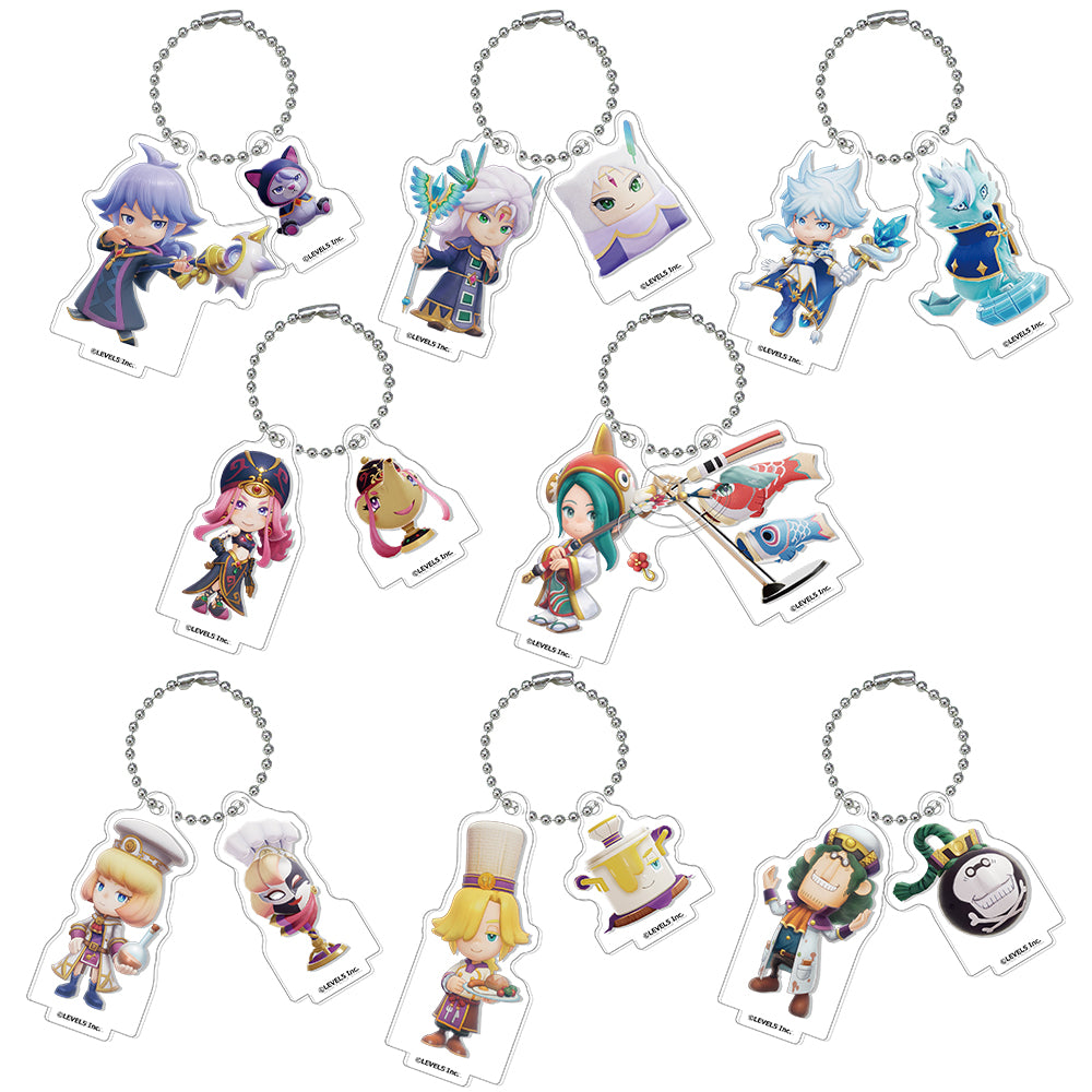 [※Blind](1BOX=8)(Goods - Keychain) FANTASY LIFE i: The Girl Who Steals Time Buddy Character Tradable Acrylic Twin Keychain Stand Vol.2 Individual