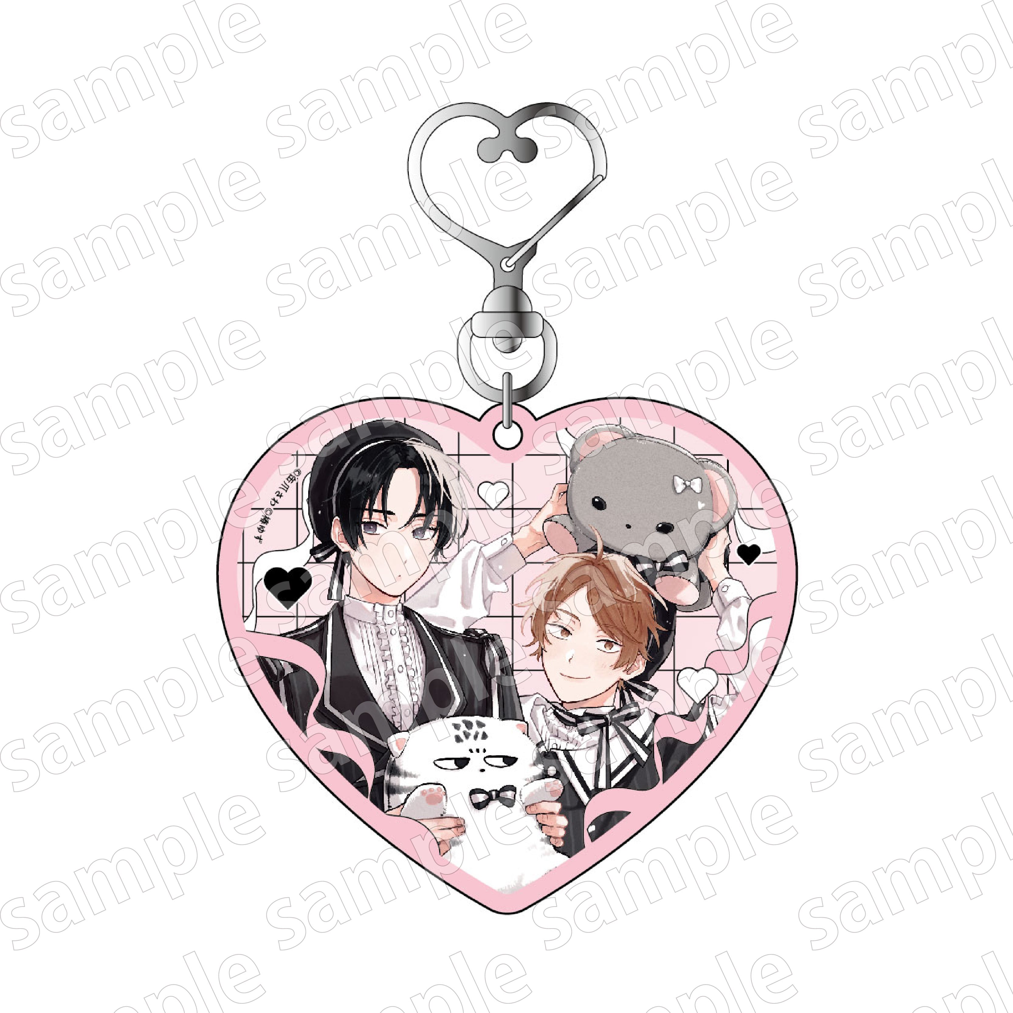 (Goods - Keychain) Minato's Laundromat BLACK & PINK ver. Acrylic Keychain