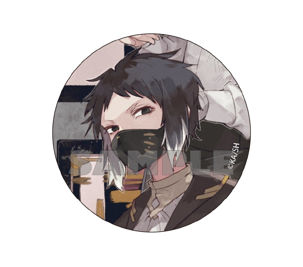(Goods - Badge) 【Resale】文豪ストレイドッグス Sango Harukawa Illustration Tin Badge - Akutagawa Ryunosuke
