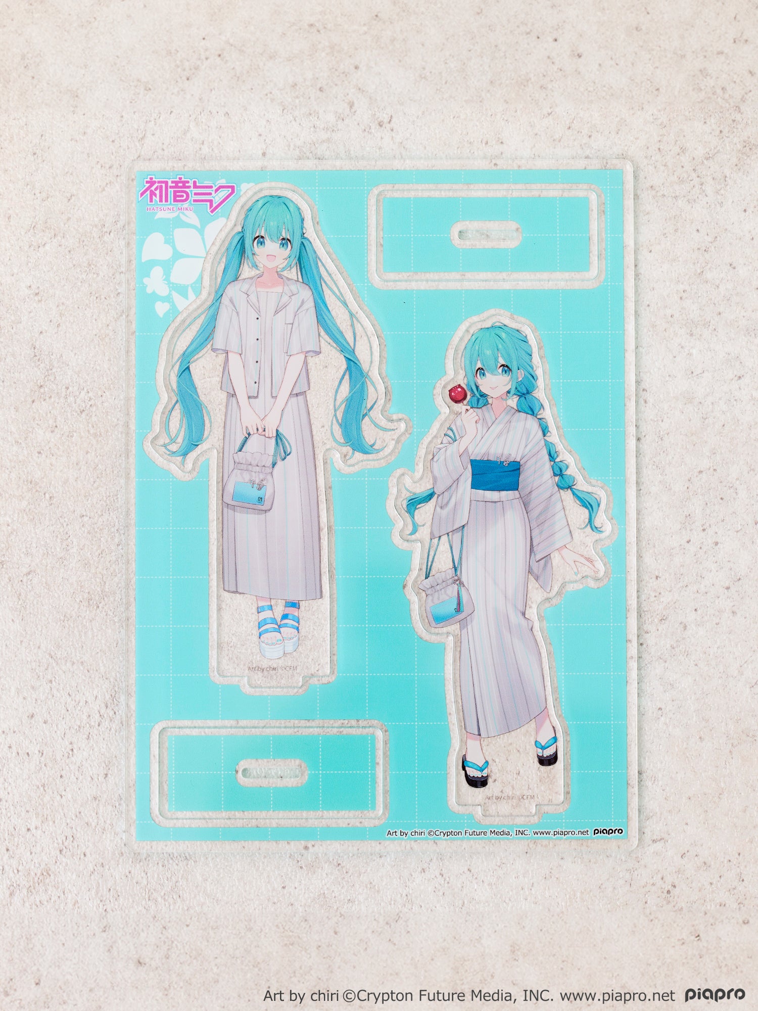 (Goods - Stand Pop) Hatsune Miku Acrylic Stand Set Art by chiri [earth music&ecology Japan Label]