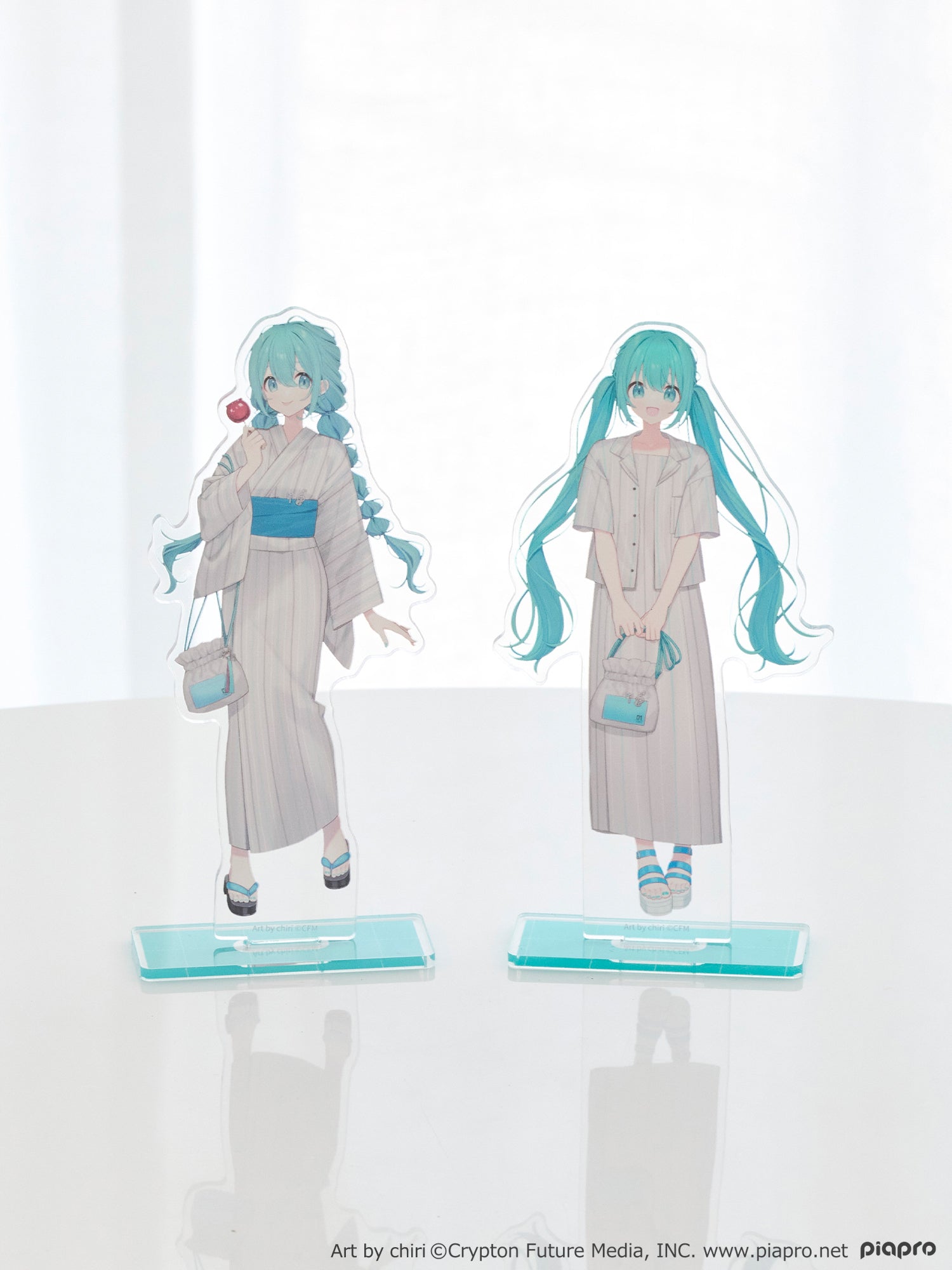 (Goods - Stand Pop) Hatsune Miku Acrylic Stand Set Art by chiri [earth music&ecology Japan Label]