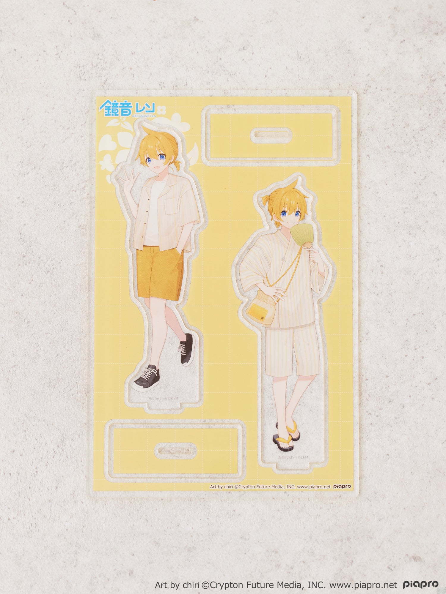 (Goods - Stand Pop) Kagamine Len Acrylic Stand Set Art by chiri [earth music&ecology Japan Label]