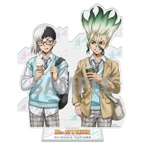 animate Bonus: Acrylic Stand feat. Exclusive Character Art - Senku Ishigami, Gen Asagiri