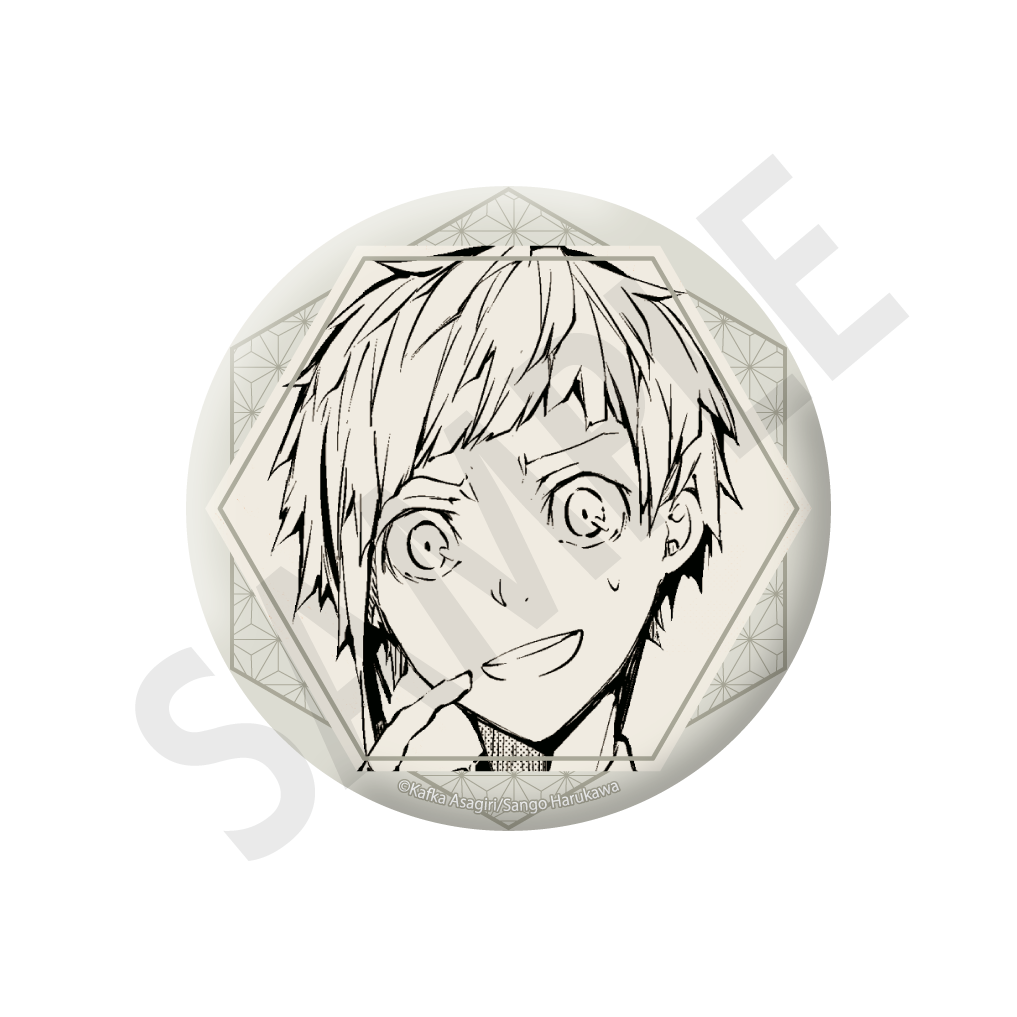 [※Blind](1BOX=3)(Goods - Badge) 文豪ストレイドッグス Tradable Holographic Tin Badges - novels ver.3