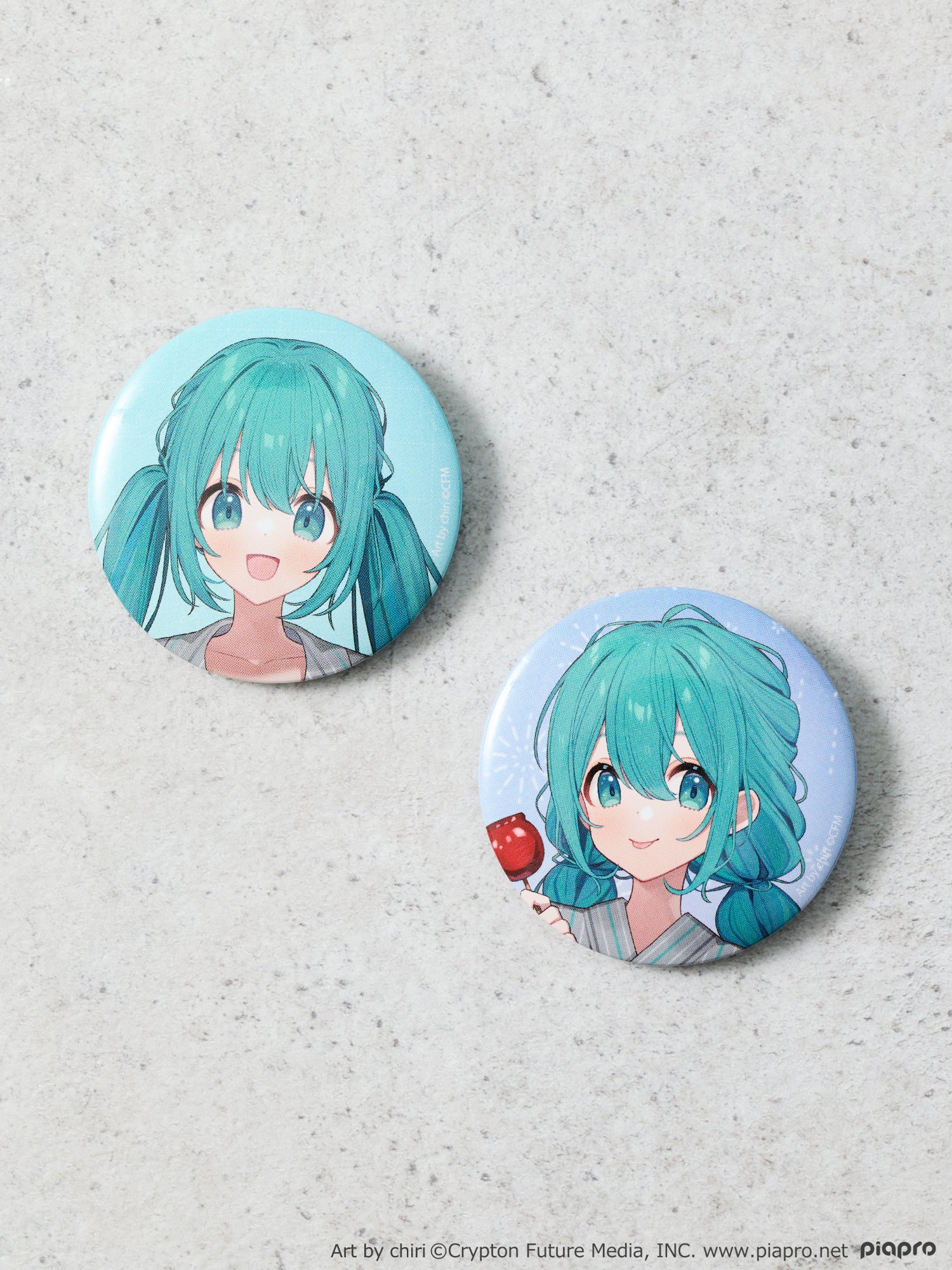 (Goods - Badge) Hatsune Miku Button Badge Set Art by chiri [earth music&ecology Japan Label]