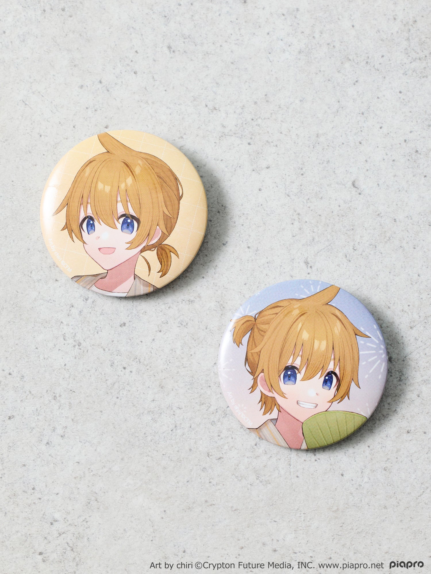 (Goods - Badge) Kagamine Len Button Badge Set Art by chiri [earth music&ecology Japan Label]