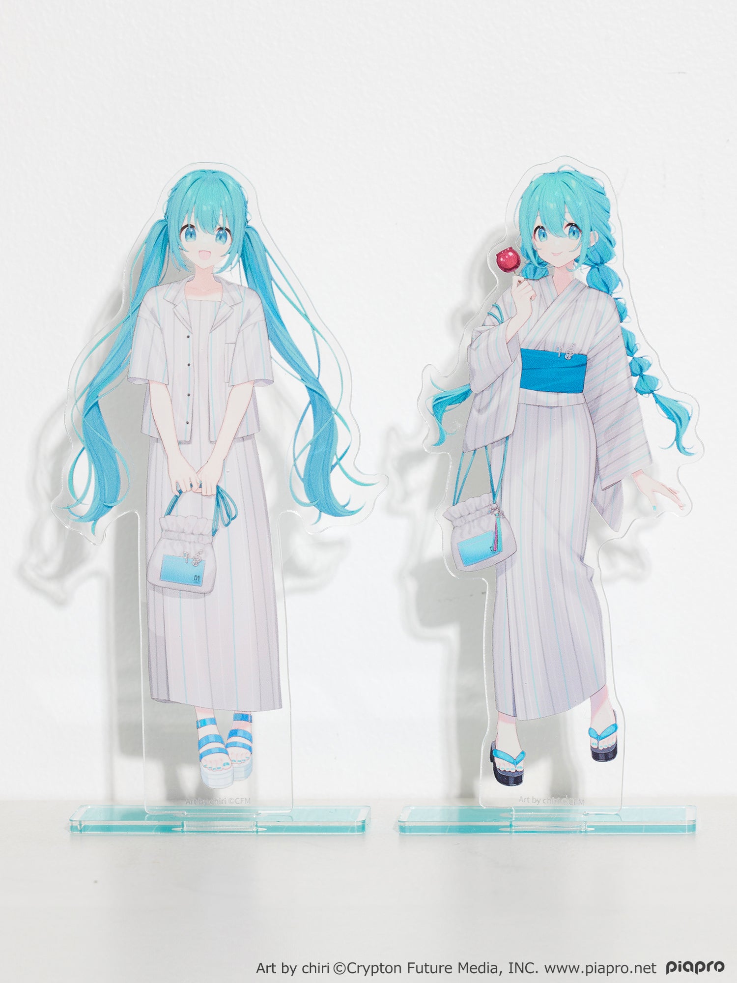 (Goods - Stand Pop) Hatsune Miku Acrylic Stand Set Art by chiri [earth music&ecology Japan Label]