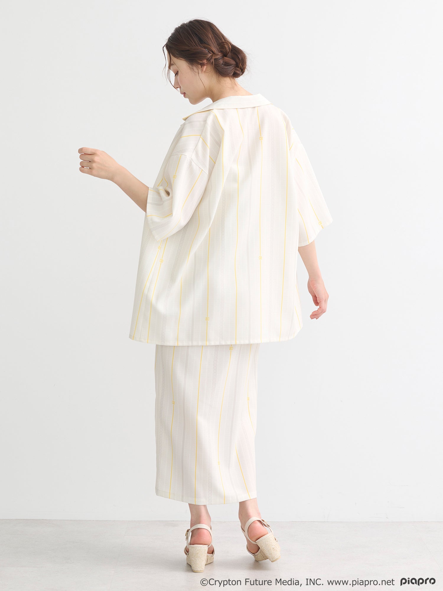 (Goods - Shirt) Kagamine Rin / Len Open Collar Big Shirt [earth music&ecology Japan Label]