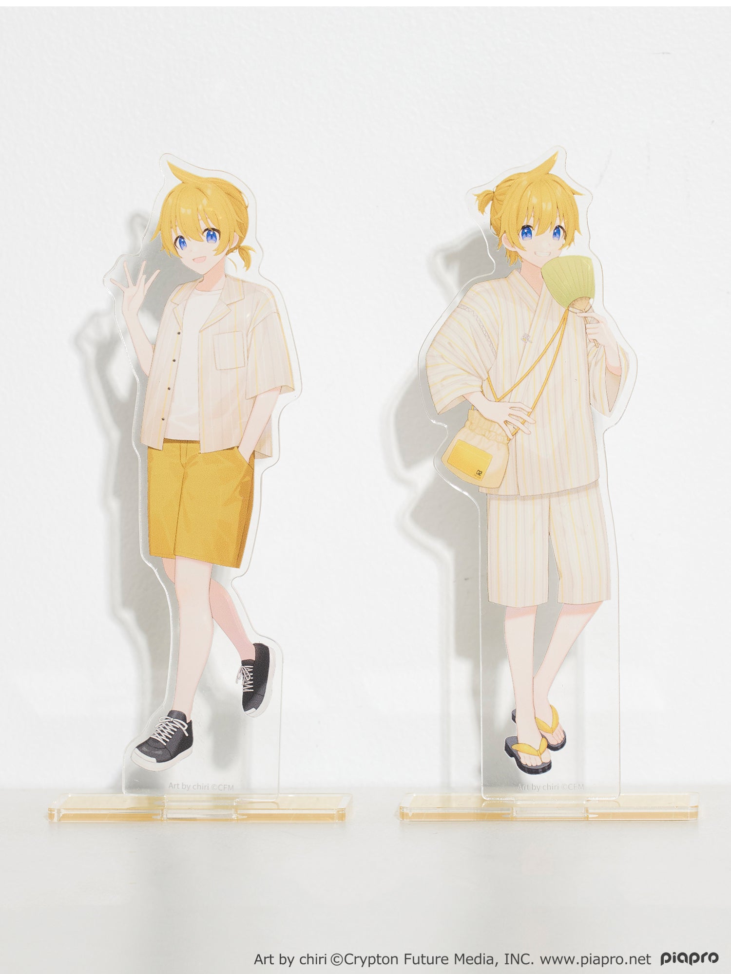 (Goods - Stand Pop) Kagamine Len Acrylic Stand Set Art by chiri [earth music&ecology Japan Label]