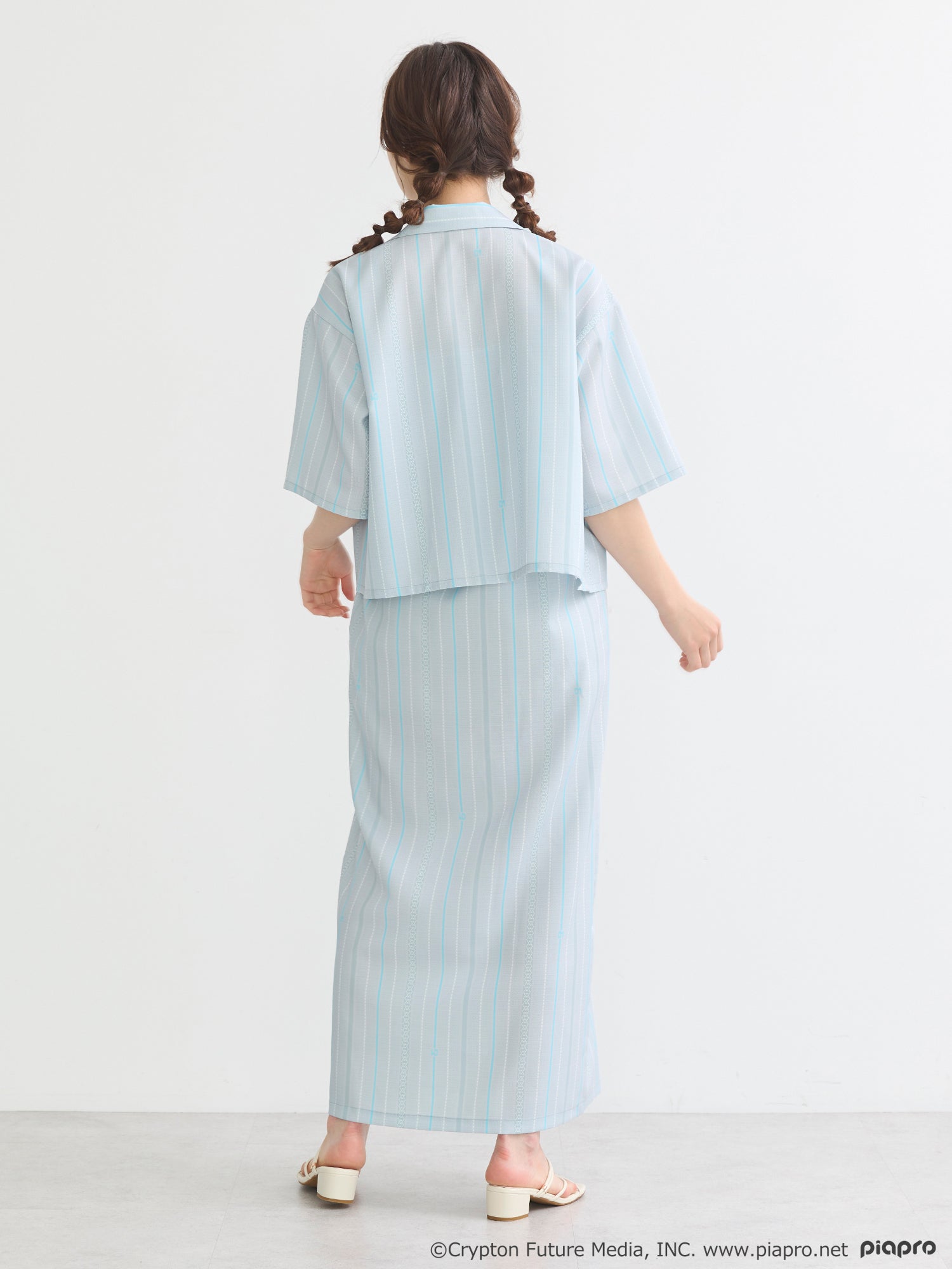 (Goods - Shirt) Hatsune Miku Open Collar Shirt [earth music&ecology Japan Label]