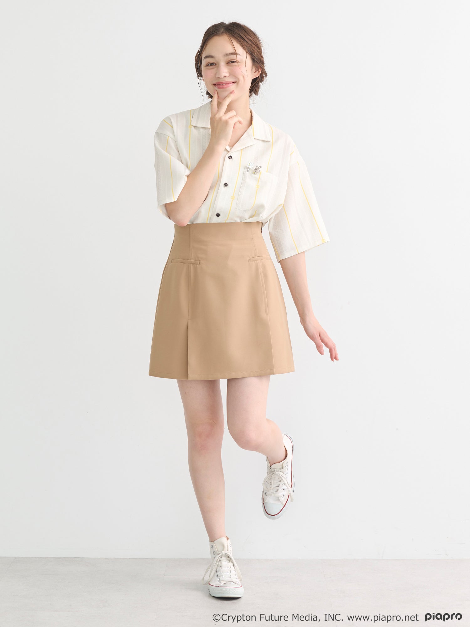 (Goods - Shirt) Kagamine Rin / Len Open Collar Shirt [earth music&ecology Japan Label]