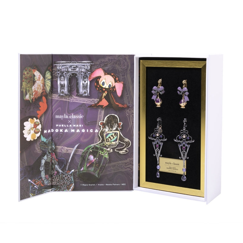 (Goods - Accessory) PUELLA MAGI MADOKA MAGICA ICONIQUE OBJET ~ COMPLETE SET ~ HOMURA AKEMI - Earring