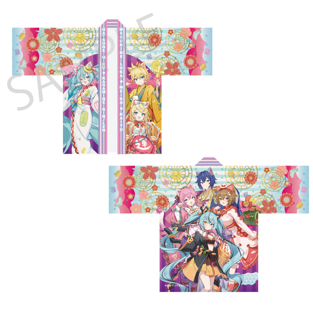(Goods - Happi Coat) Hatsune Miku x Lucky Cat x Midsummer Kumagaya Good Luck Happi Coat 2026 Art by Icomochi