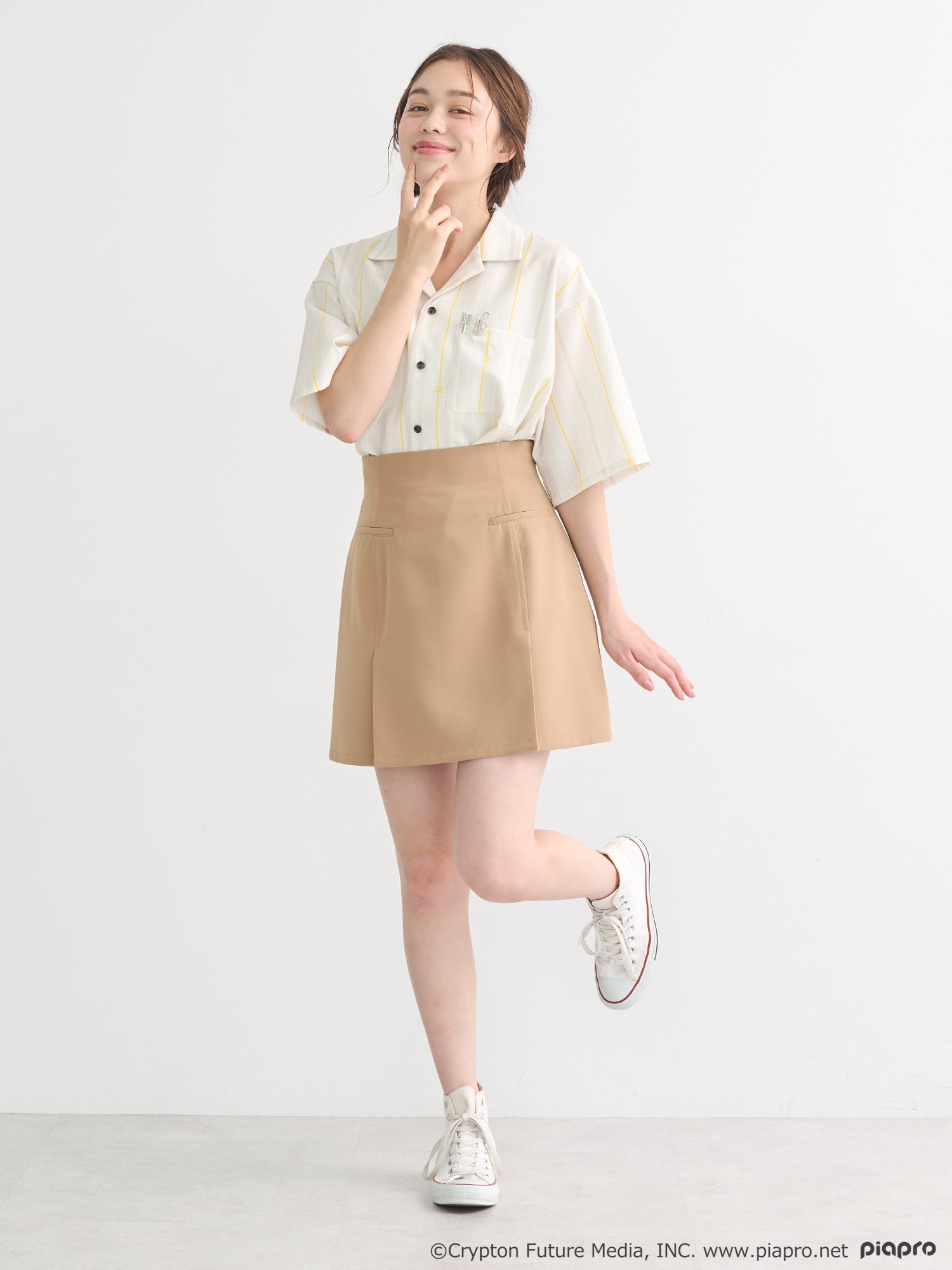 (Goods - Shirt) Kagamine Rin / Len Open Collar Shirt [earth music&ecology Japan Label]