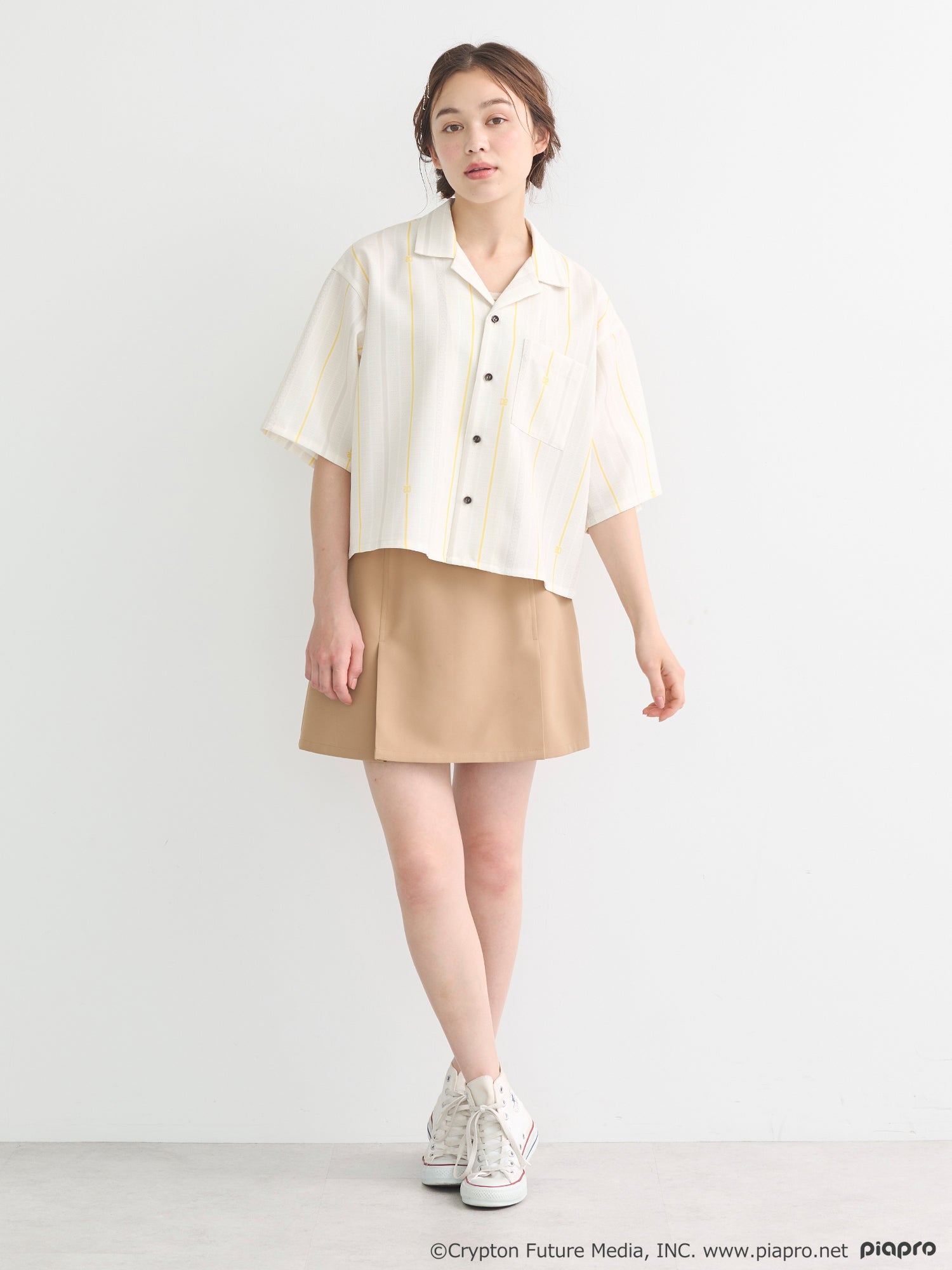 (Goods - Shirt) Kagamine Rin / Len Open Collar Shirt [earth music&ecology Japan Label]