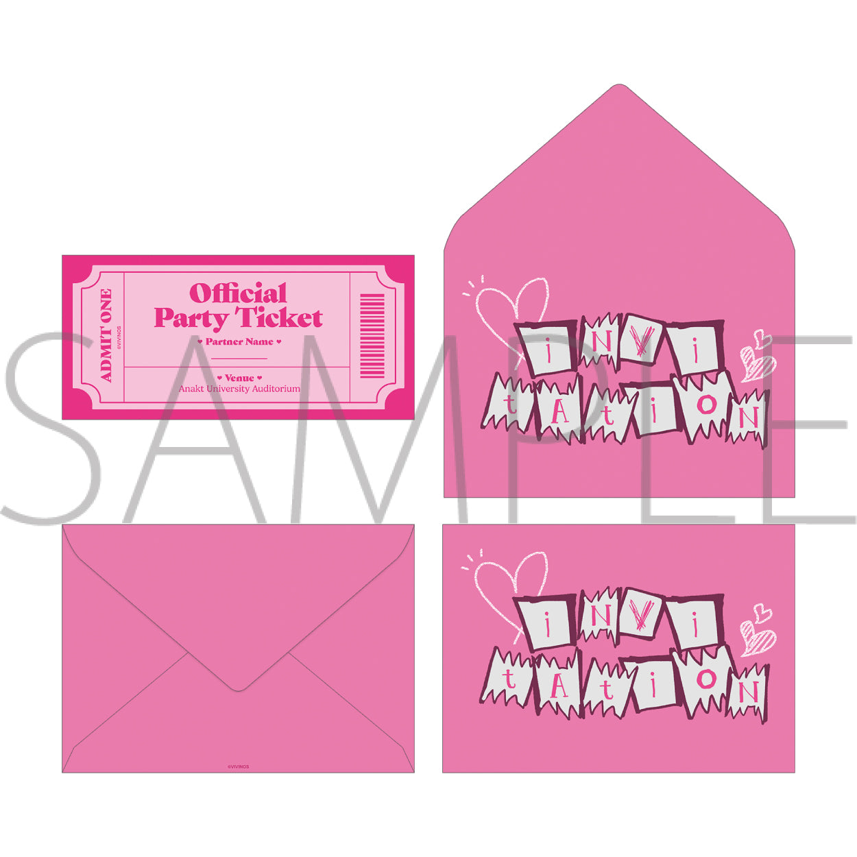(Goods - Set) ALIEN STAGE Invitation Set / Find your Plus One!