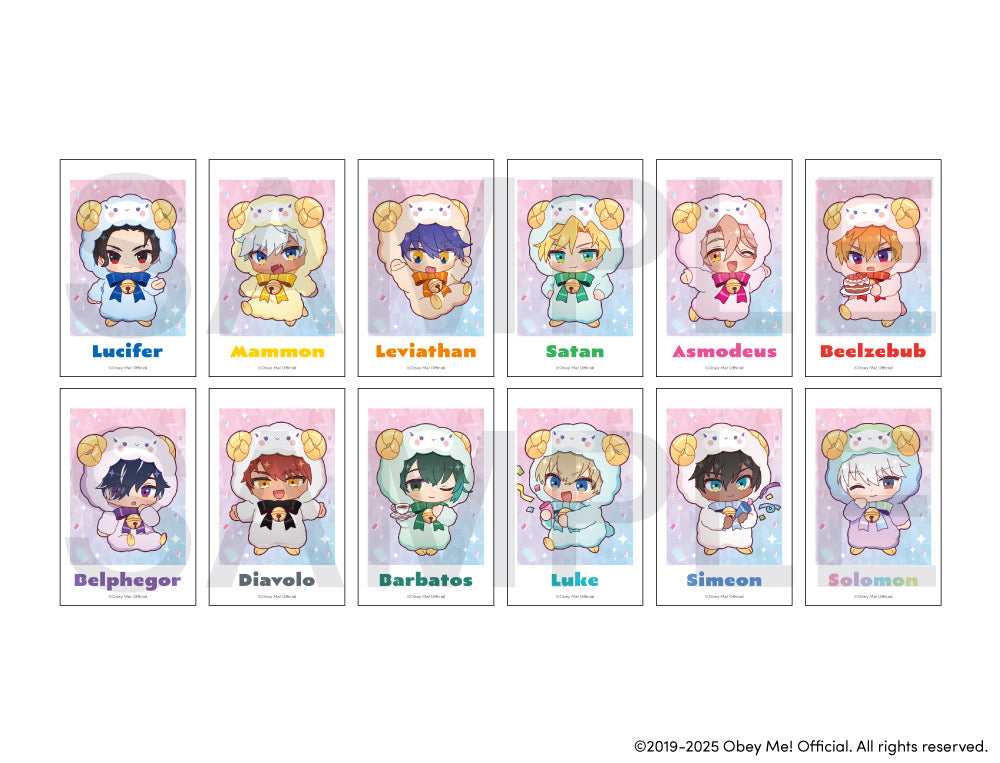 [※Blind](Goods - Card) Obey Me! x CharaDri!! BLANC 2025 Trading Photo Style Card (12 Types Total)