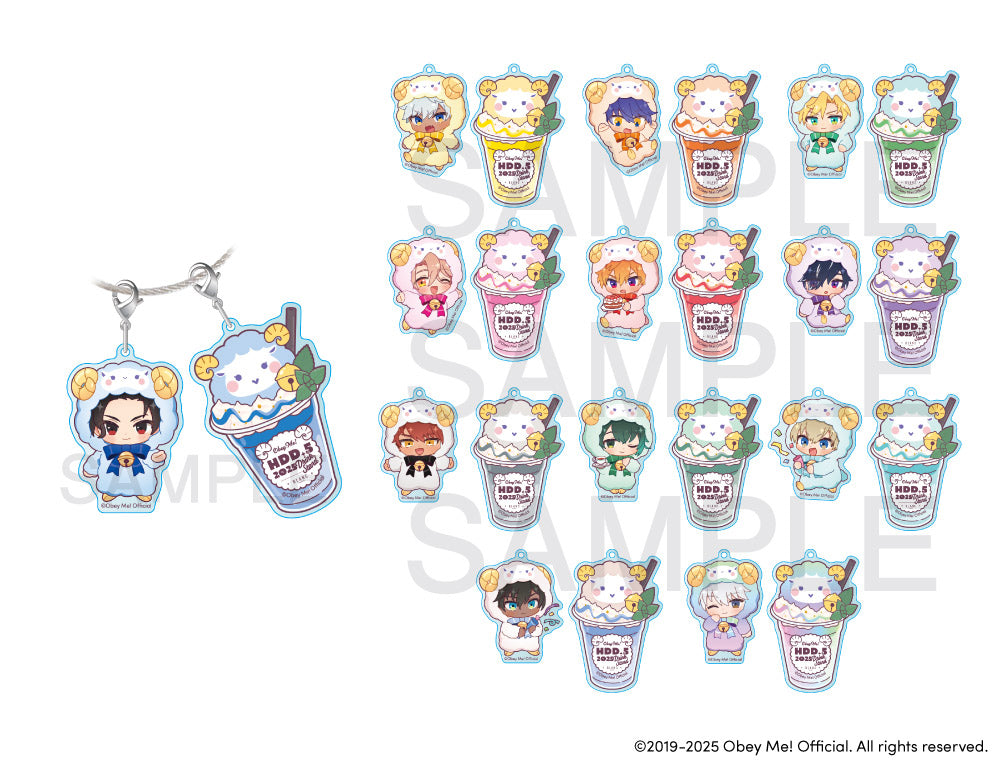 [※Blind](Goods - Charm) Obey Me! x CharaDri!! BLANC 2025 Trading Acrylic Cable Charm (12 Types Total)