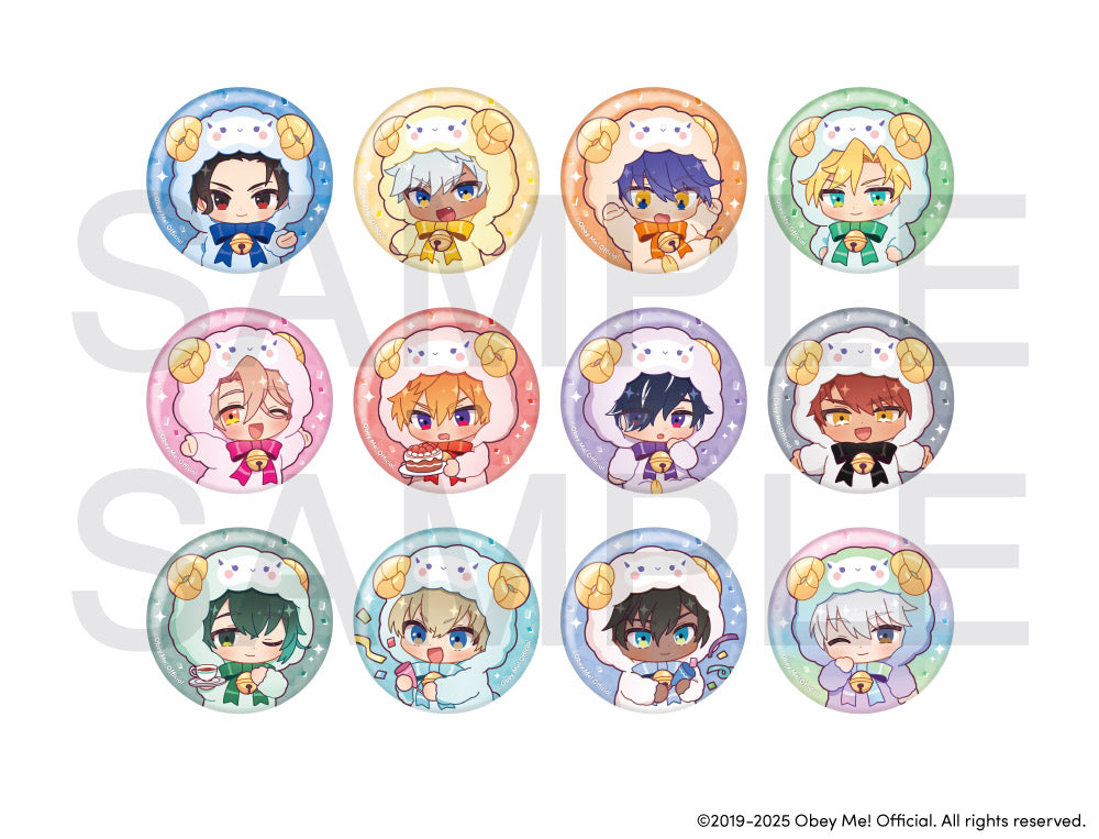 [※Blind](Goods - Badge) Obey Me! x CharaDri!! BLANC 2025 Trading Button Badge (12 Types Total)
