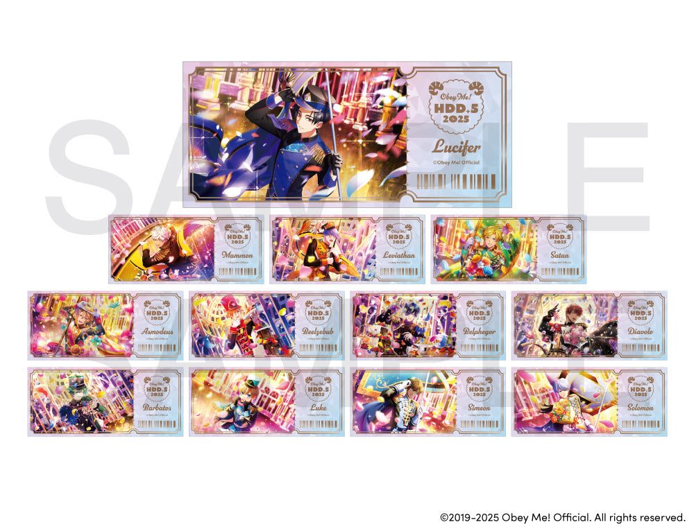 [※Blind](Goods - Card) Obey Me! x CharaDri!! BLANC 2025 Trading Foil Embossed Card (12 Types Total)