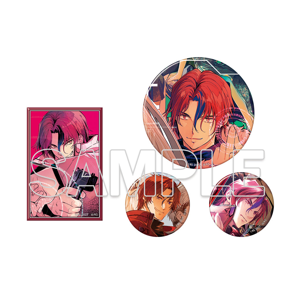 (Goods - Badge) Wizard's Brain 25th Anniversary Tin Badge Set - Vermillion CD Haze