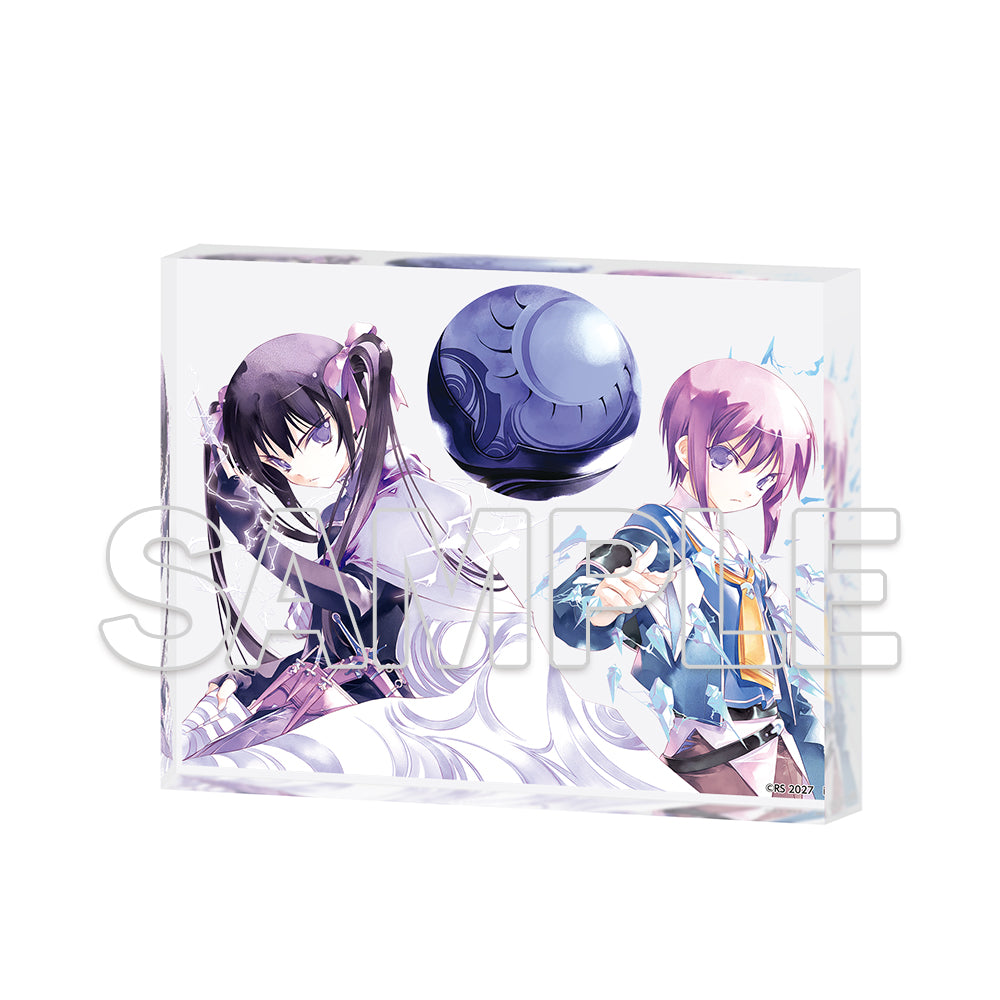 (Goods - Acrylic Stand) Wizard's Brain 25th Anniversary Acrylic Block - Ren Amagi & Sakura