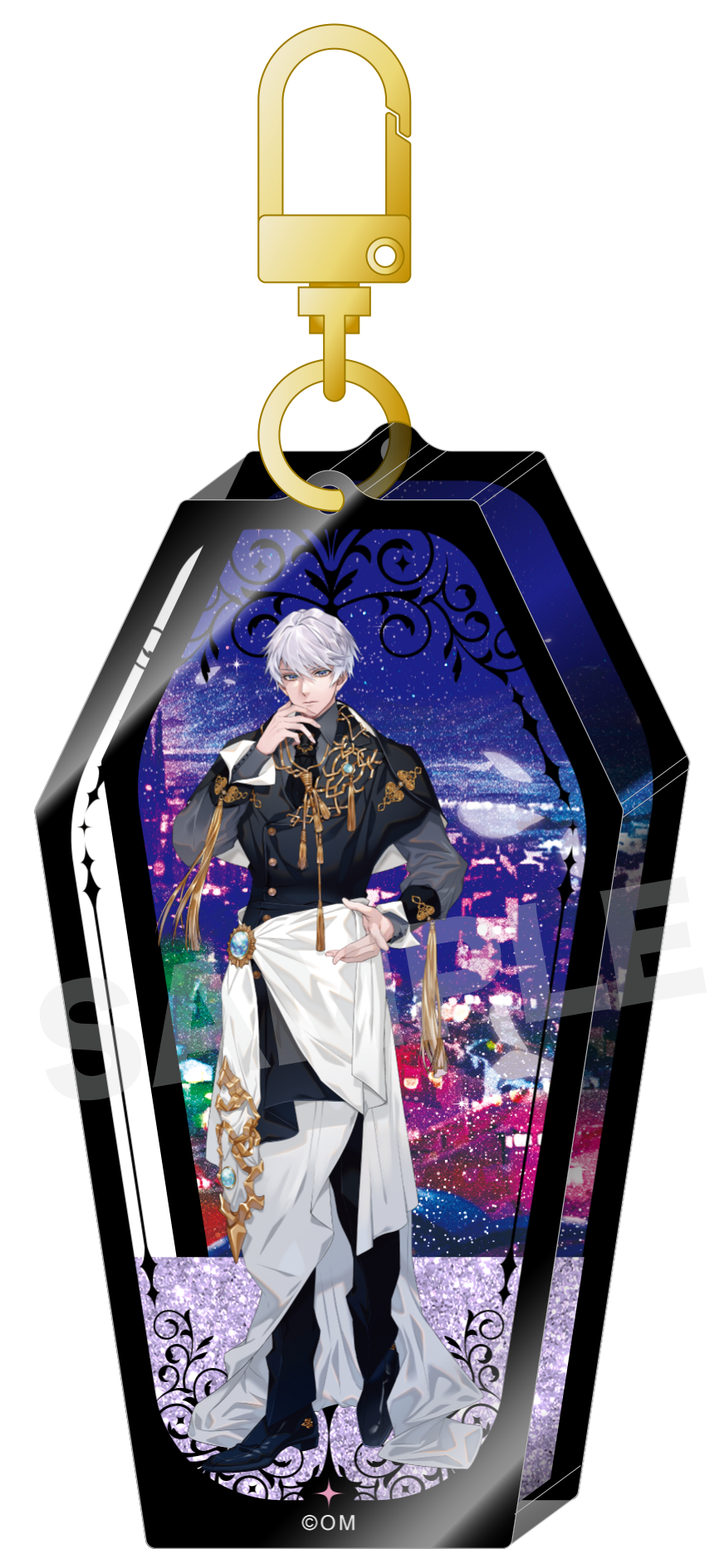 (Goods - Keychain) Obey Me! Glitter Shaker Acrylic Keychain Solomon