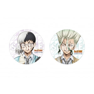 animate Bonus: Button Badge Set of 2 feat. Exclusive Character Art - Senku Ishigami, Gen Asagiri