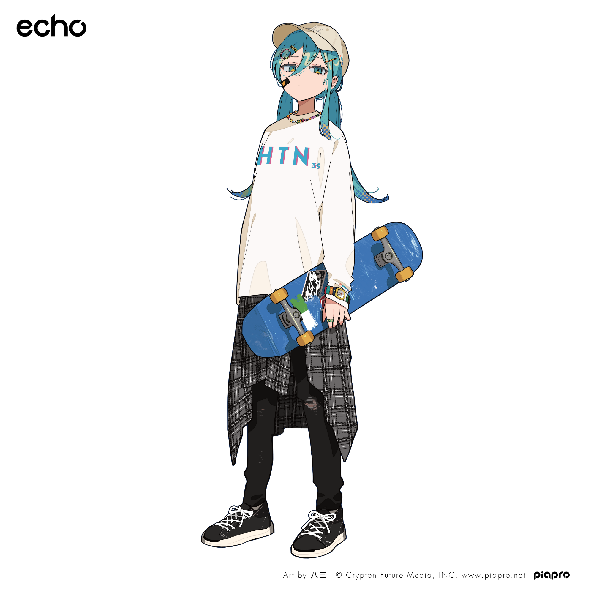 (Goods - Shirt) Hatsune Miku Long Sleeve T-Shirt "HTN39"