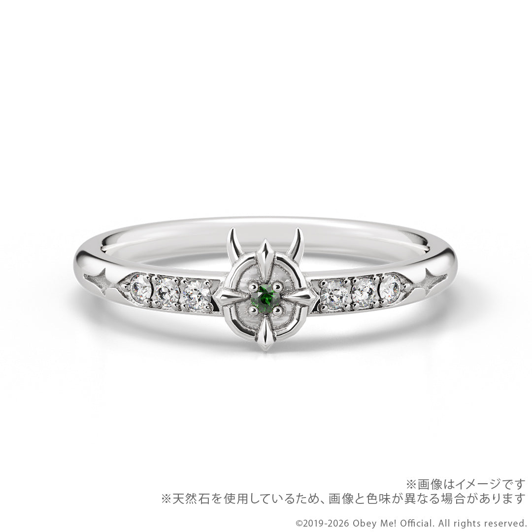 (Goods - Fine Jewelry) Obey Me! 7th Anniversary Secret Message Ring - Satan {Bonus:Postcard}