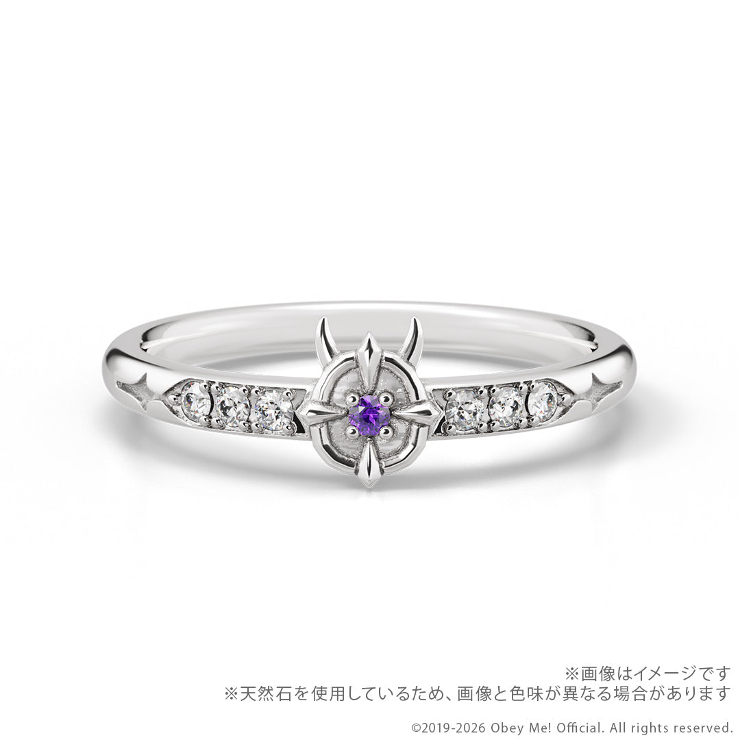 (Goods - Fine Jewelry) Obey Me! 7th Anniversary Secret Message Ring - Belphegor {Bonus:Postcard}