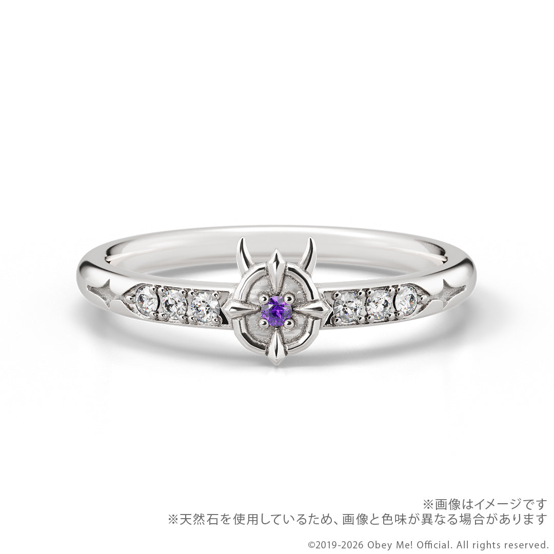 (Goods - Fine Jewelry) Obey Me! 7th Anniversary Secret Message Ring - Belphegor {Bonus:Postcard}
