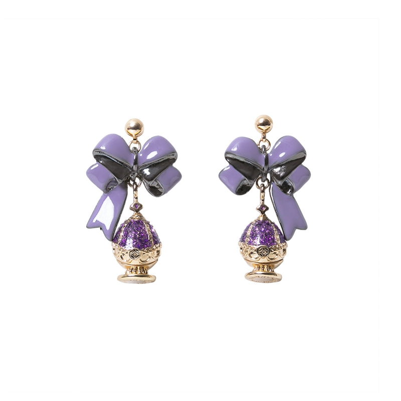 (Goods - Accessory) PUELLA MAGI MADOKA MAGICA ICONIQUE OBJET ~ SOUL GEM SET ~ HOMURA AKEMI - Earring