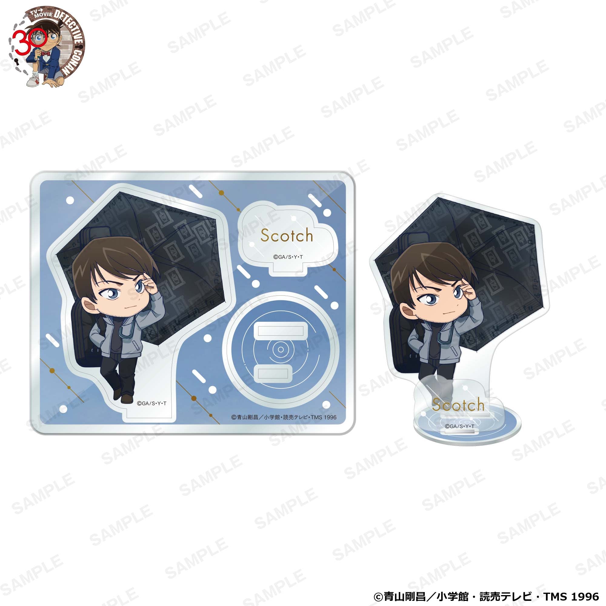 (Goods - Acrylic Stand) Detective Conan Niitengo Acrylic Stand Anniversary Umbrella Ver. - Scotch