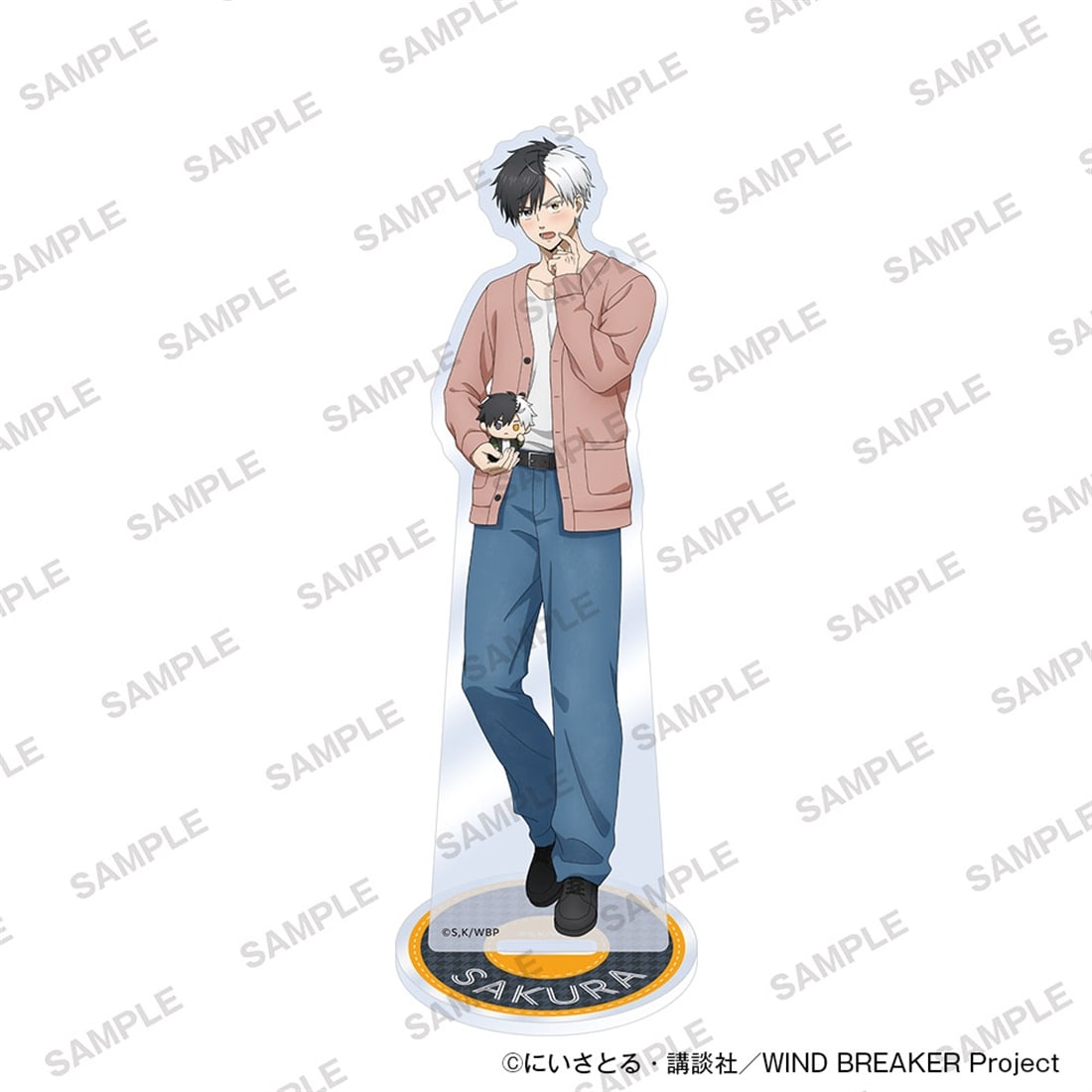 (Goods - Acrylic Stand) TV Anime WIND BREAKER Acrylic Stand Together with Plushies Ver. - Haruka Sakura