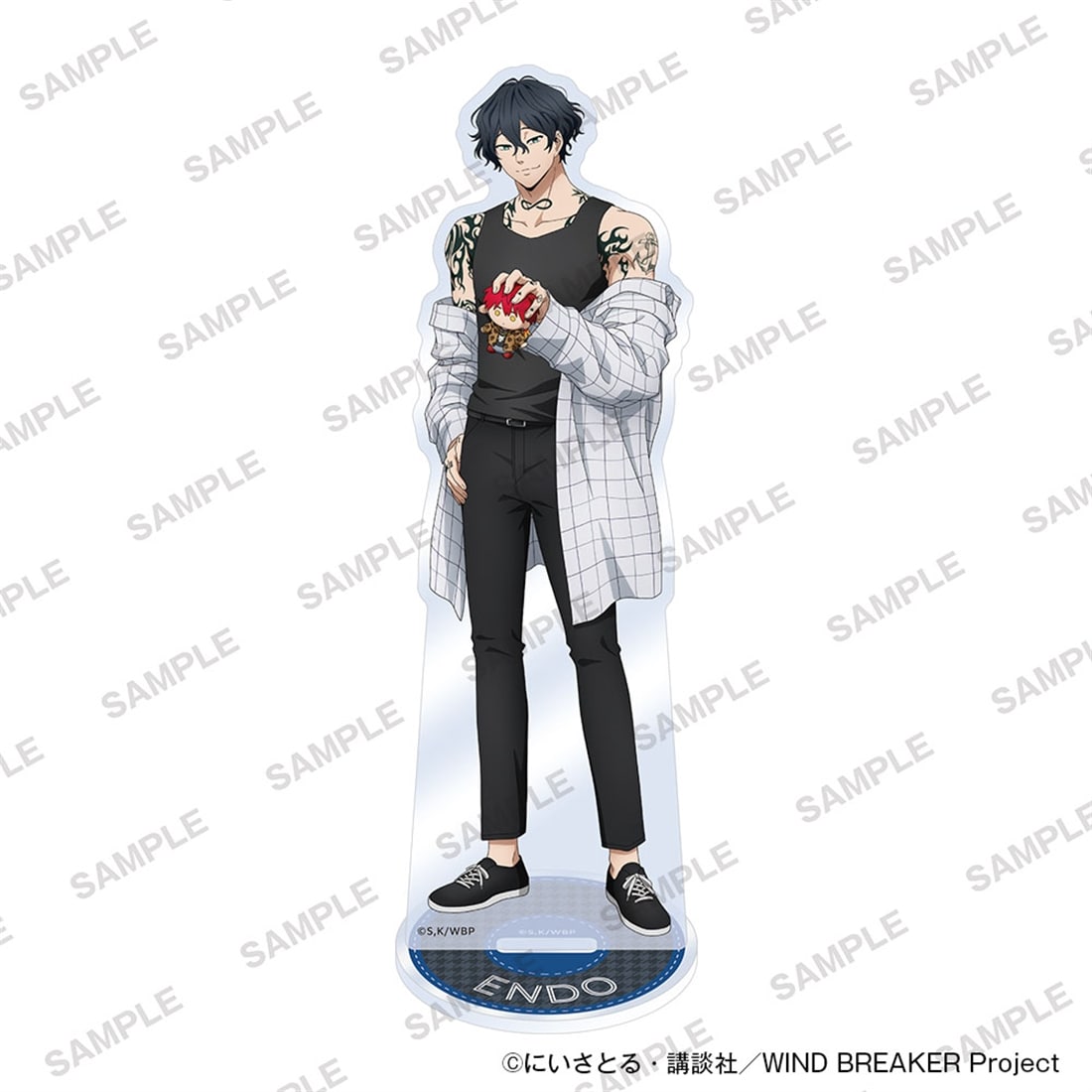 (Goods - Acrylic Stand) TV Anime WIND BREAKER Acrylic Stand Together with Plushies Ver. - Yamato Endo