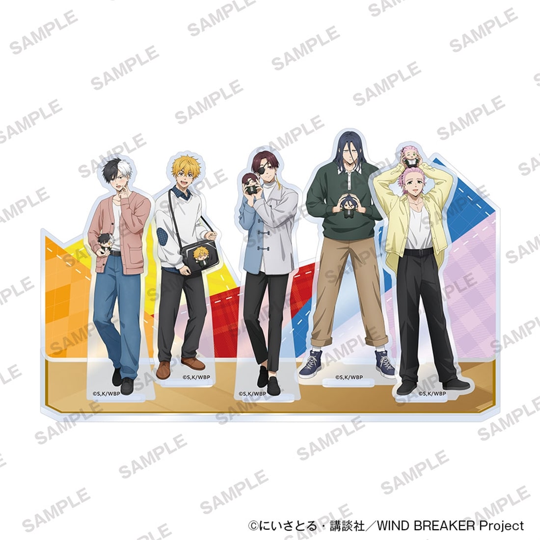 (Goods - Acrylic Stand) TV Anime WIND BREAKER Acrylic Diorama Together with Plushies Ver. A