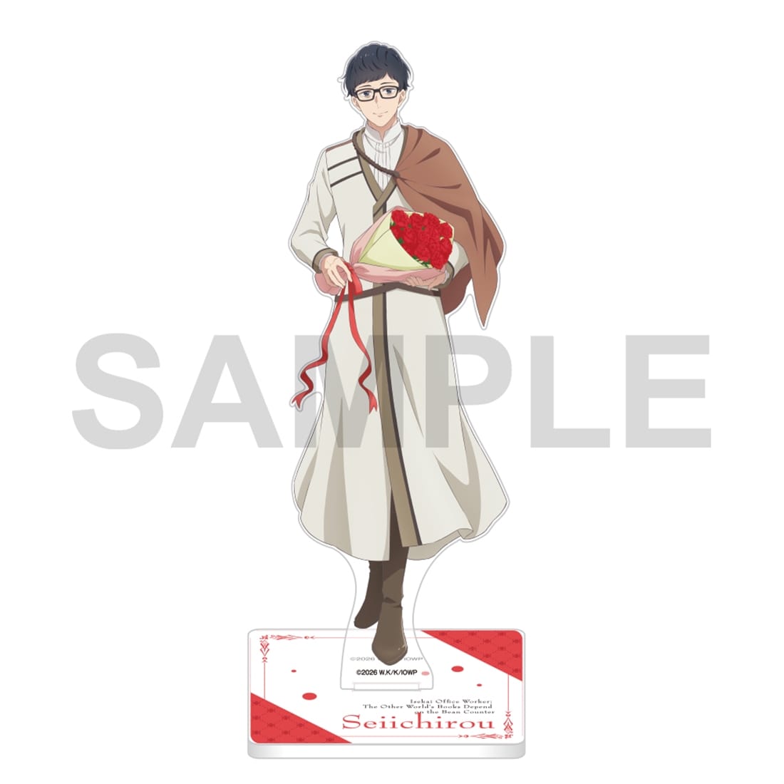 (Goods - Acrylic Stand) Isekai Office Worker: The Other World's Books Depend on the Bean Counter Acrylic Stand Flower Ver. - Seiichirou Kondou A