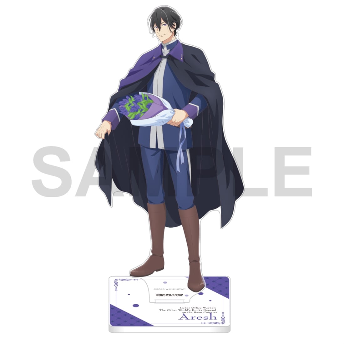(Goods - Acrylic Stand) Isekai Office Worker: The Other World's Books Depend on the Bean Counter Acrylic Stand Flower Ver. - Aresh Indolark A