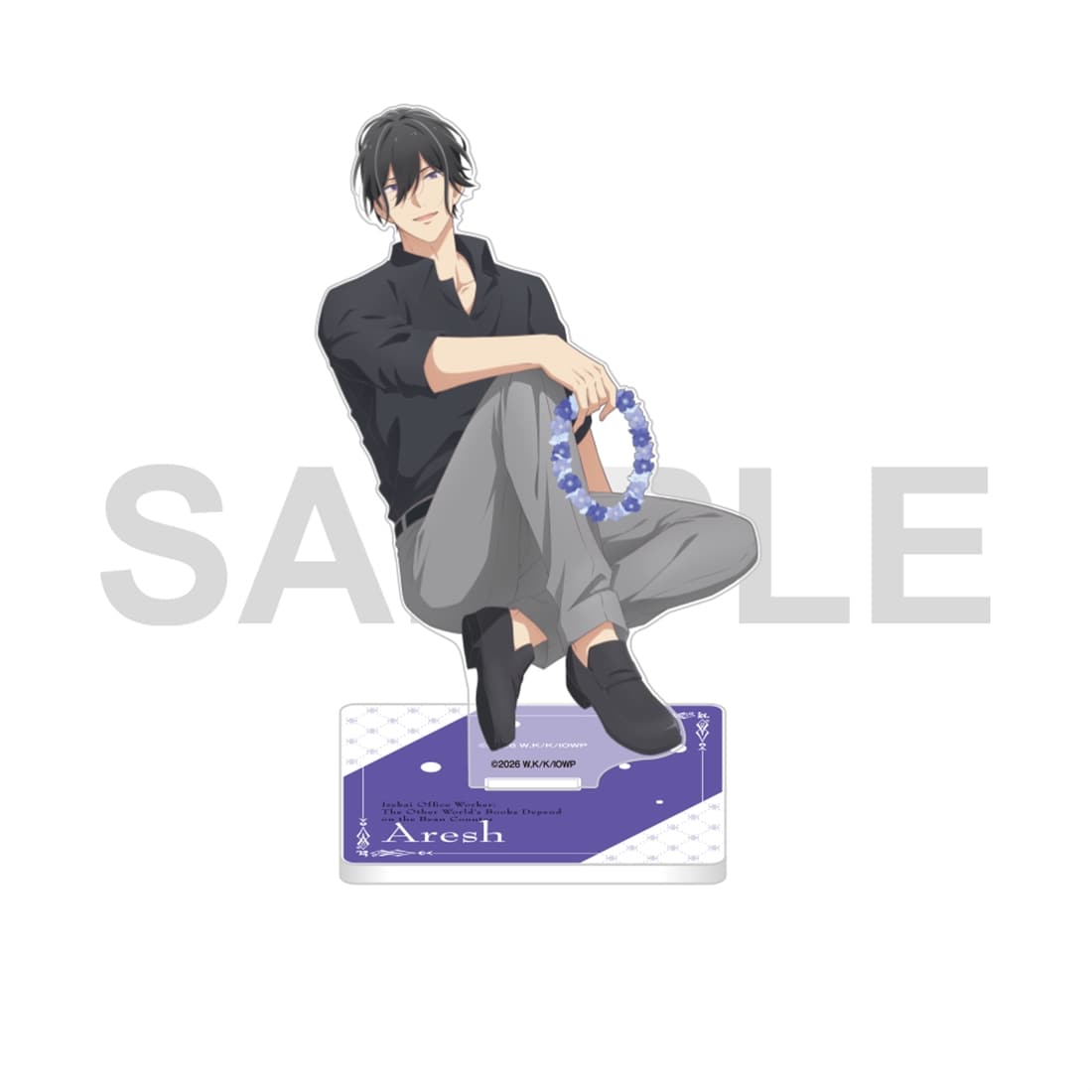 (Goods - Acrylic Stand) Isekai Office Worker: The Other World's Books Depend on the Bean Counter Acrylic Stand Flower Ver. - Aresh Indolark B
