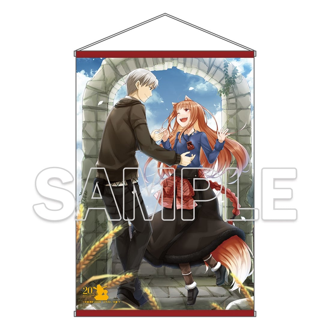 (Goods - Tapestry) Spice and Wolf Light Novel Series 20th Anniversary B2-sized Tapestry Key Visual