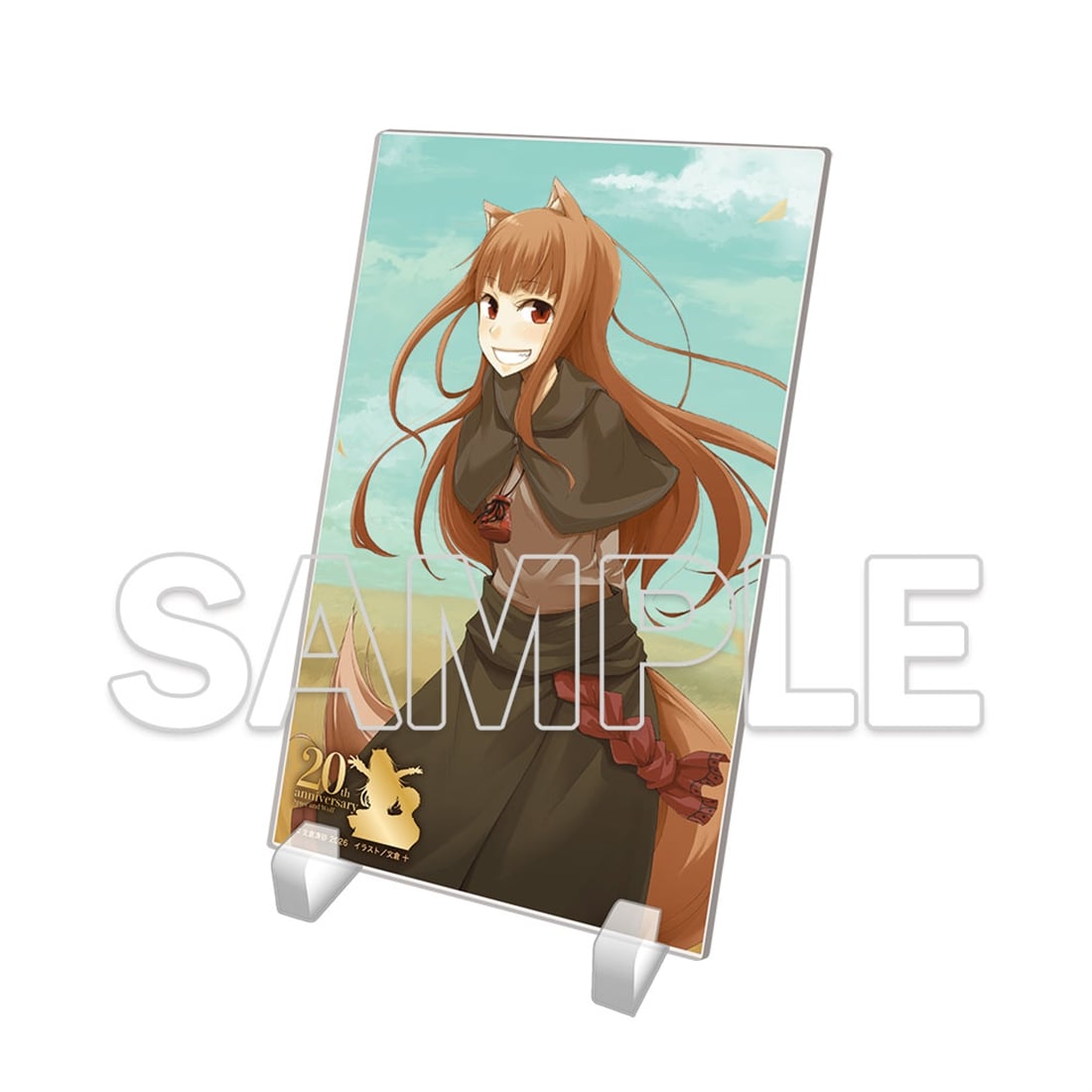 (Goods - Acrylic Stand) Spice and Wolf Light Novel Series 20th Anniversary Acrylic Plate C